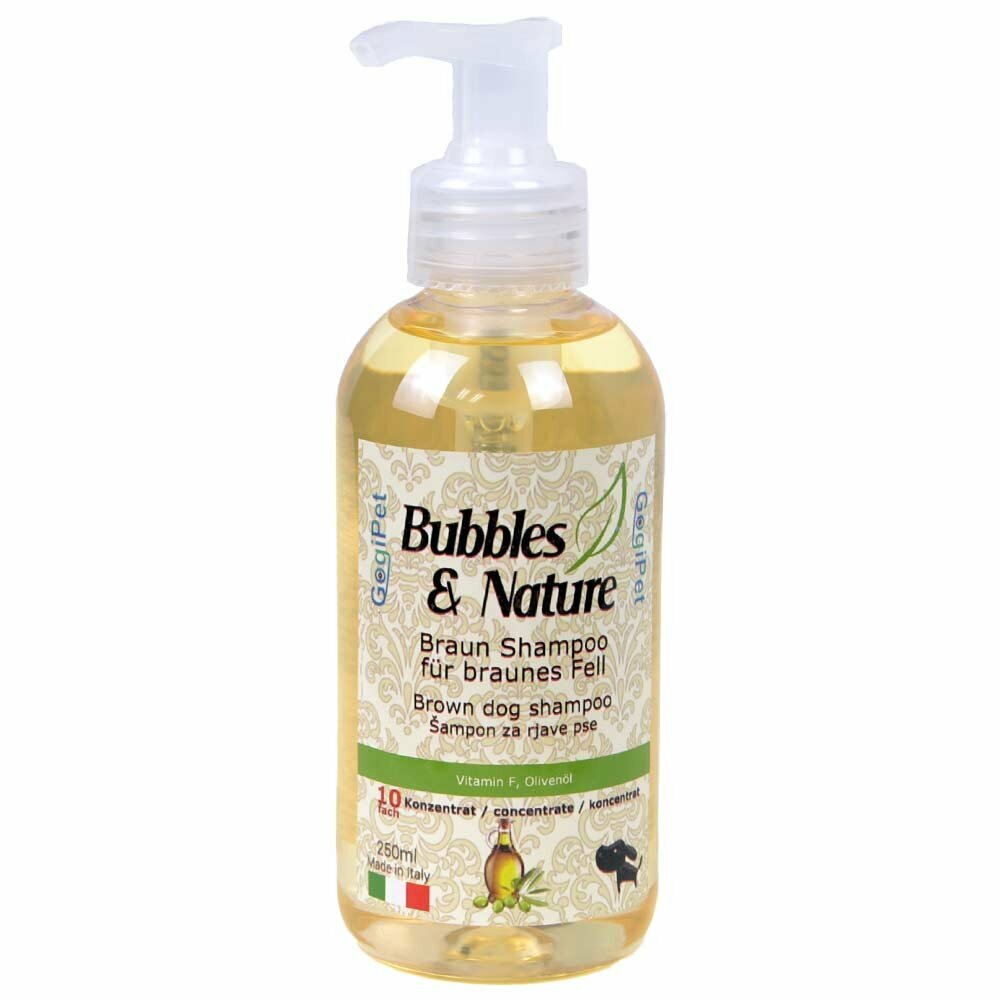 Bubbles & Nature dog shampoo for brown dogs
