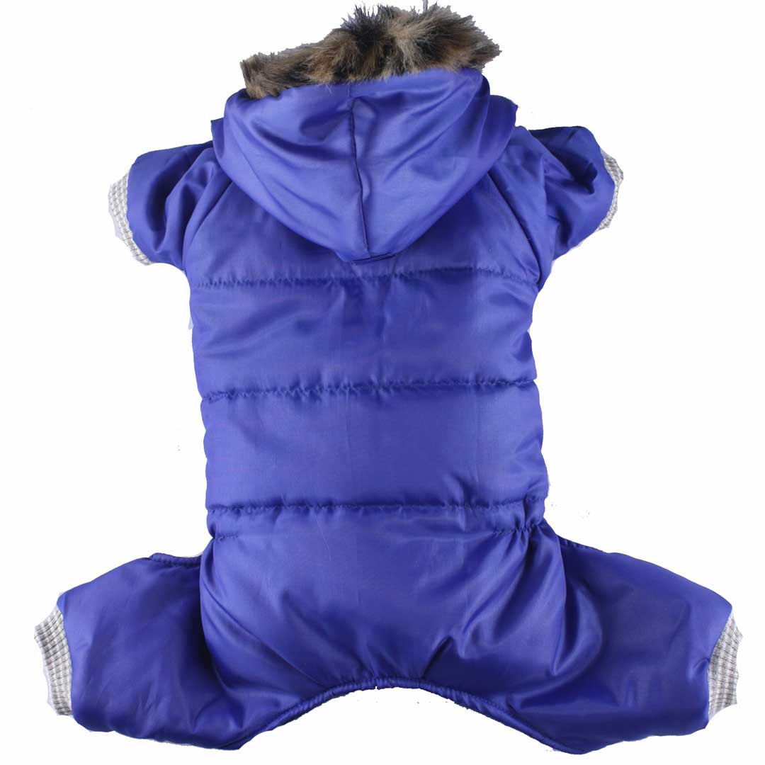 DoggyDolly dog anorak with 4 paws blue - snowsuit for dogs with 4 legs