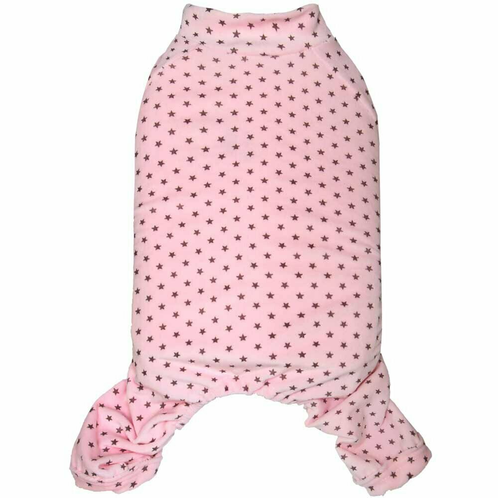 Warm dog pajamas pink