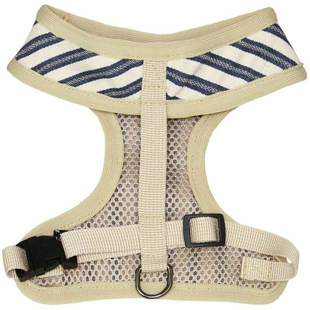 Dog harness blue striped by GogiPet