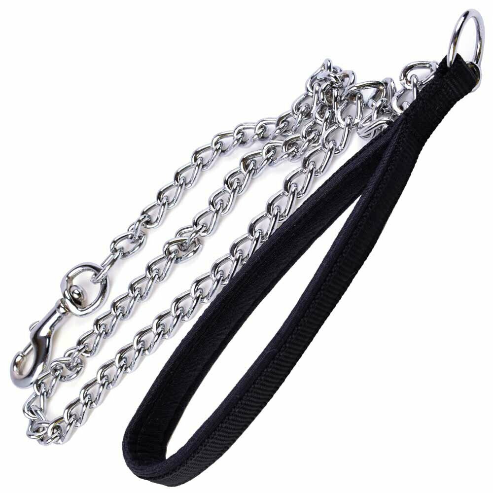 GogiPet chains dog leash with black padded handle