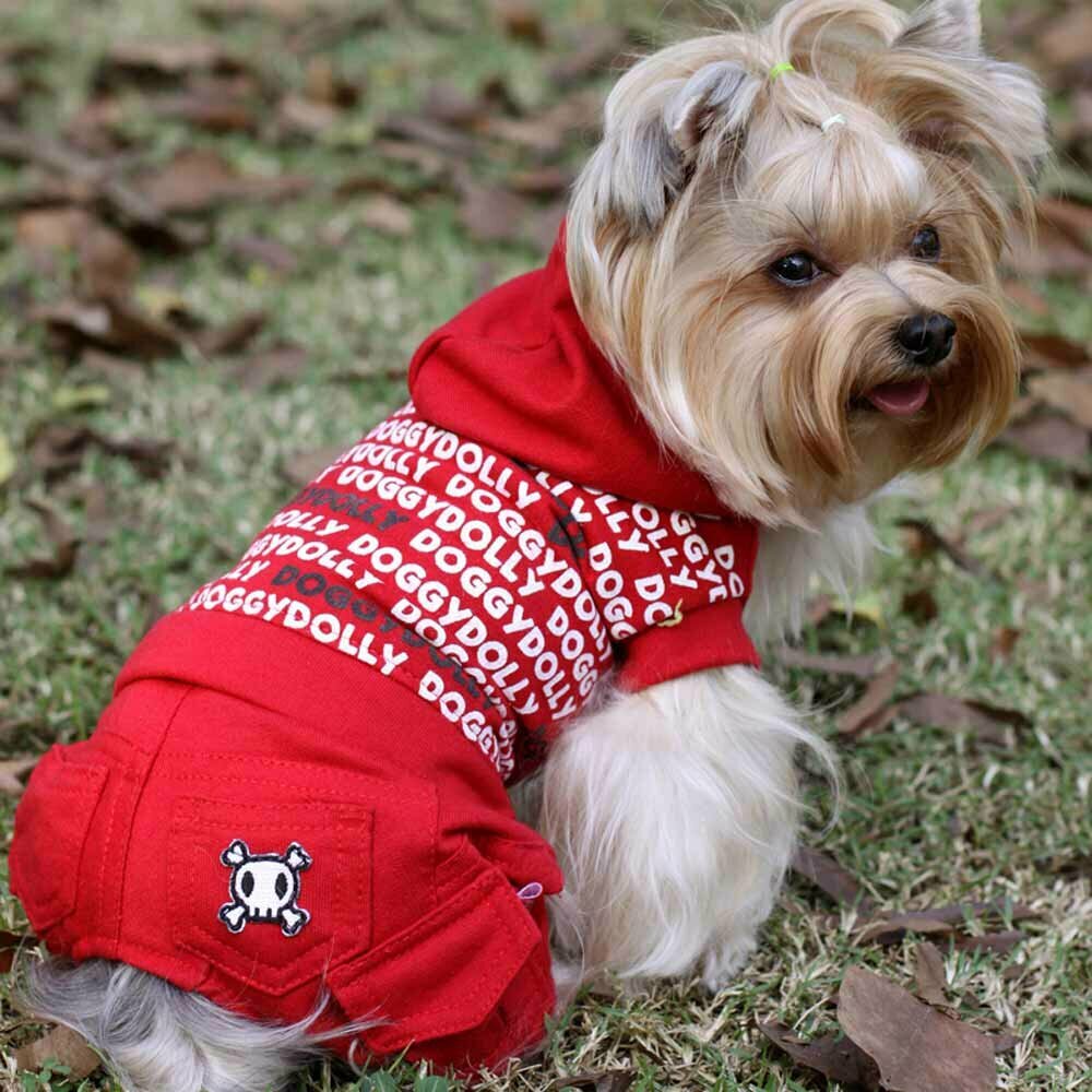 red tracksuit for dogs