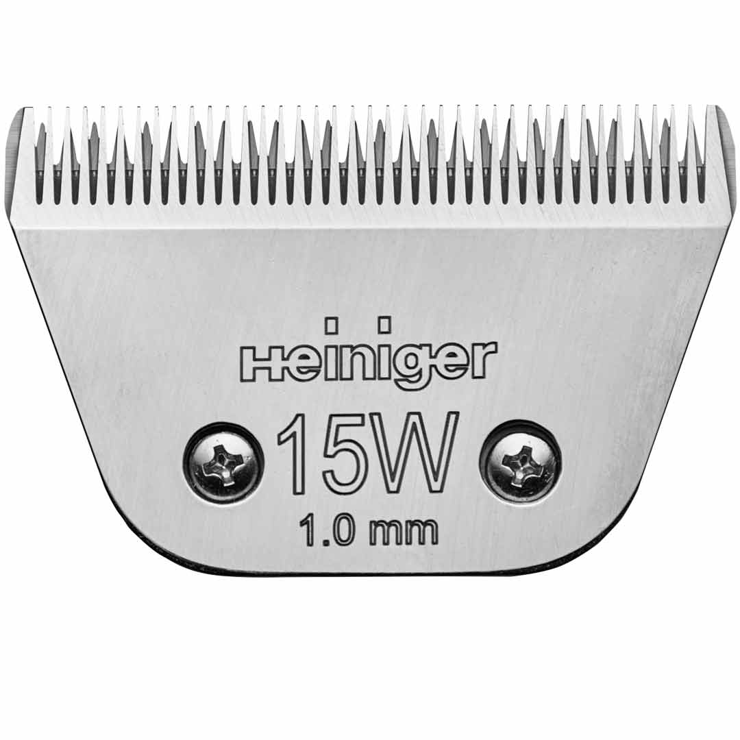 Wide blade 15W from Heiniger with 1,0 mm for horse and dog clipping