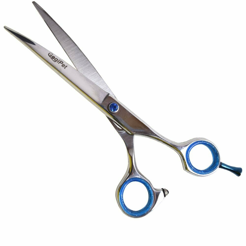 GogiPet® Basic Japanese steel dog scissor 19 cm curved