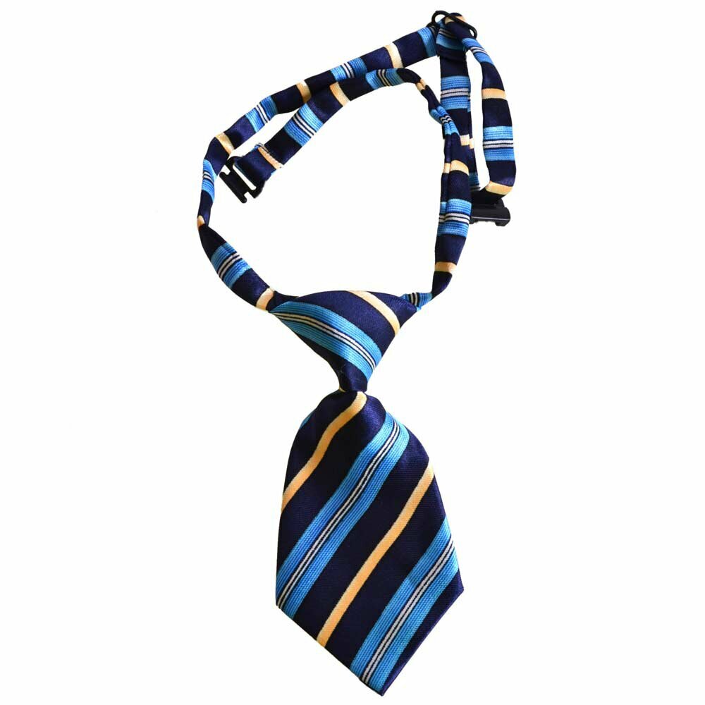 Tie for dogs blue striped by GogiPet