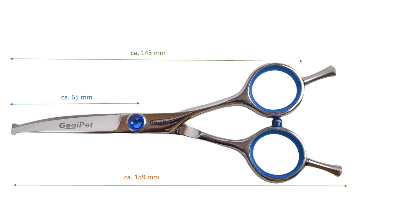 Paw scissors dimensions GogiPet HT550C