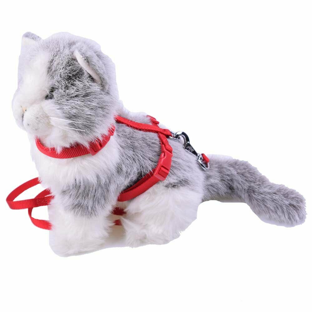 Cat harness with leash red by GogiPet ®