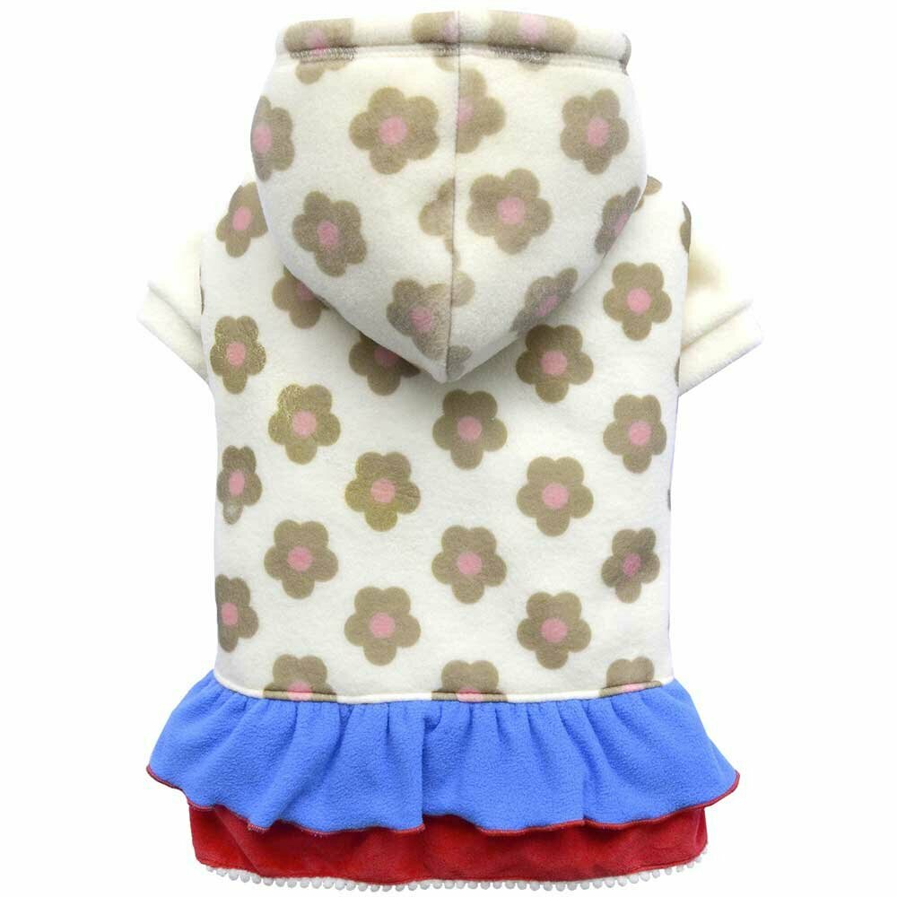 beautiful dog dress for winter - warm dog clothes by DoggyDolly W332