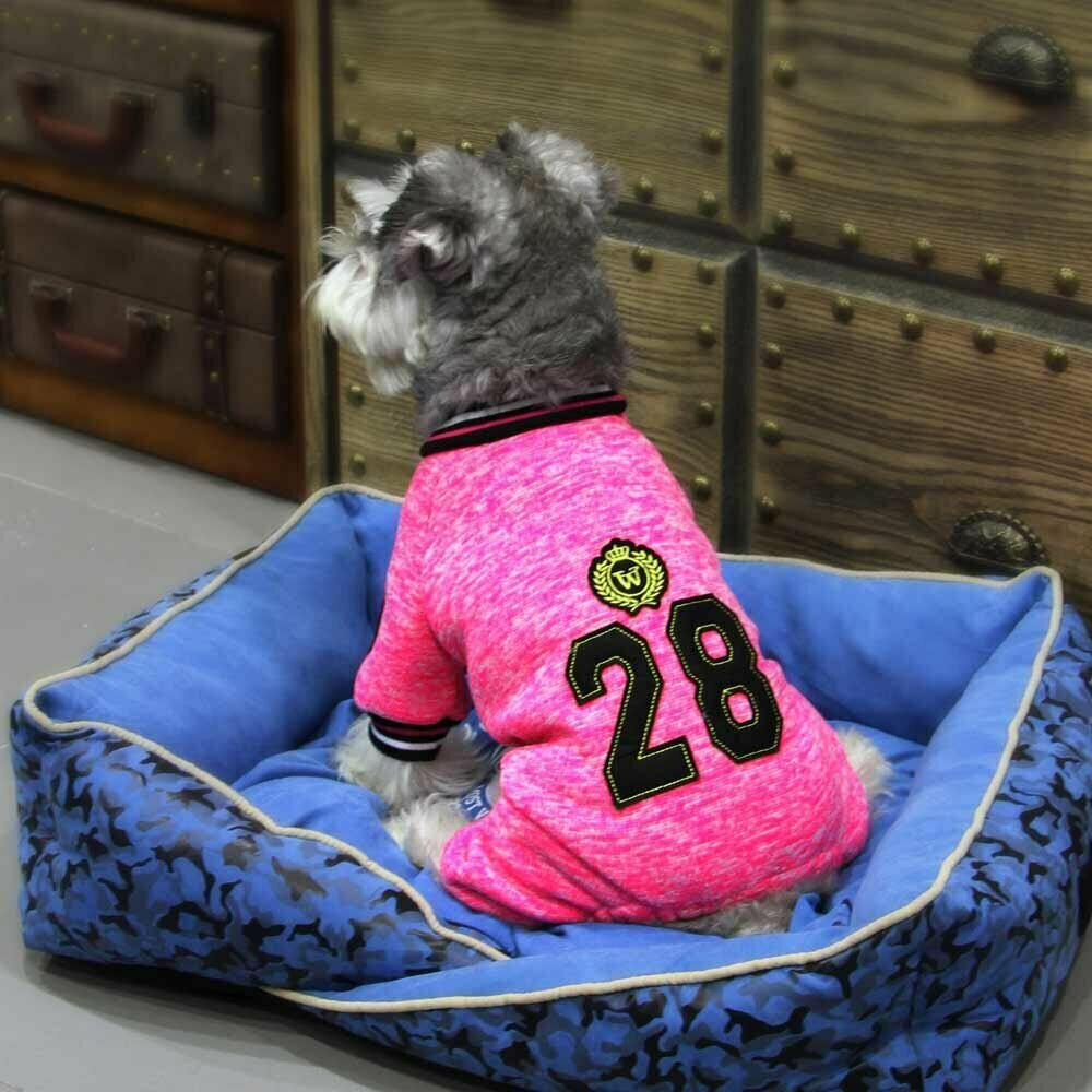 Cotton dog clothing - Winter Over All Pink