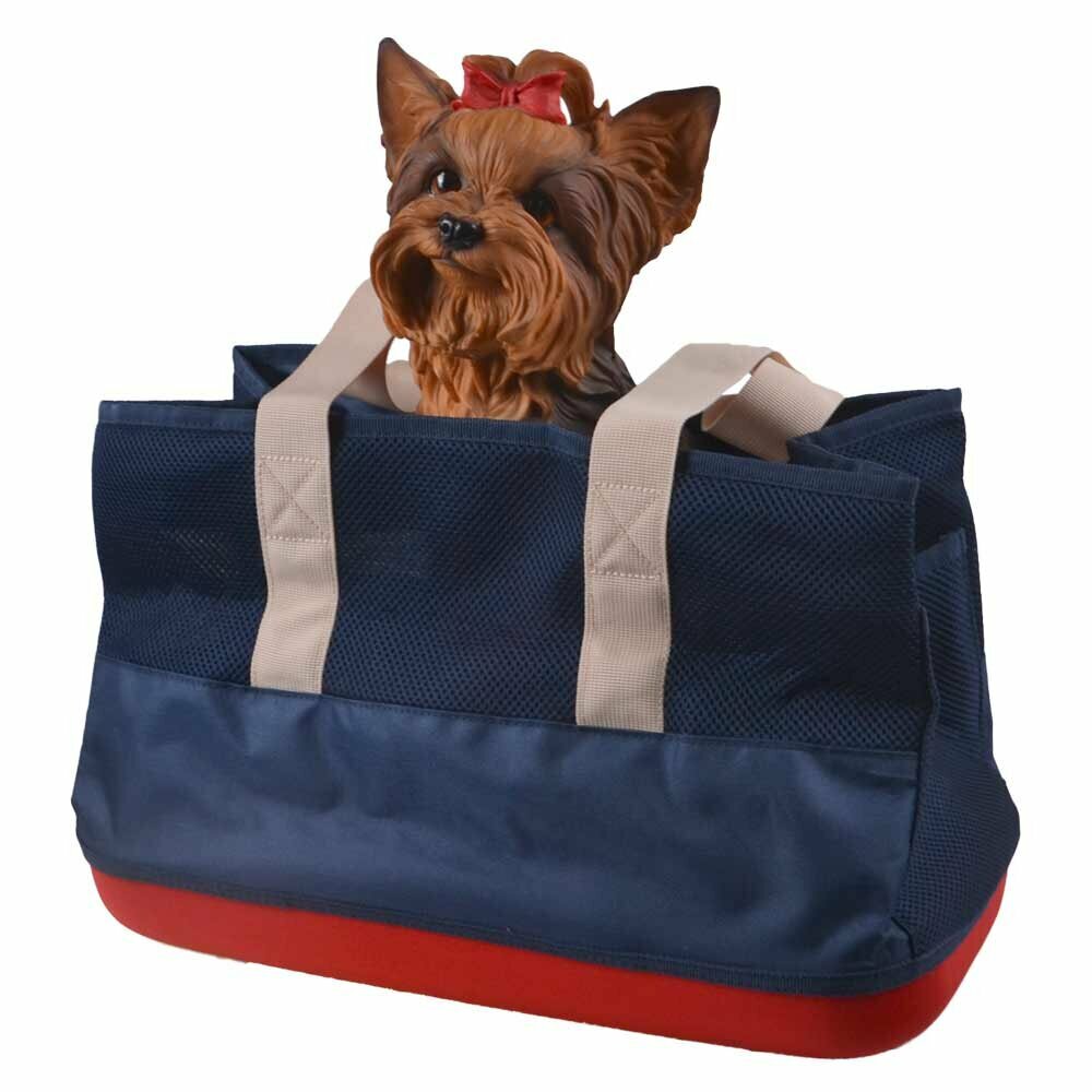 Dark blue dog carrier recommended by GogiPet