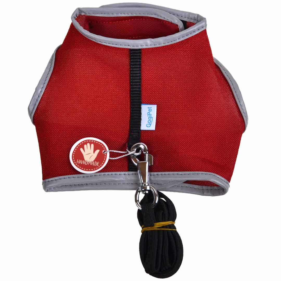 Red soft harness for cats and puppies