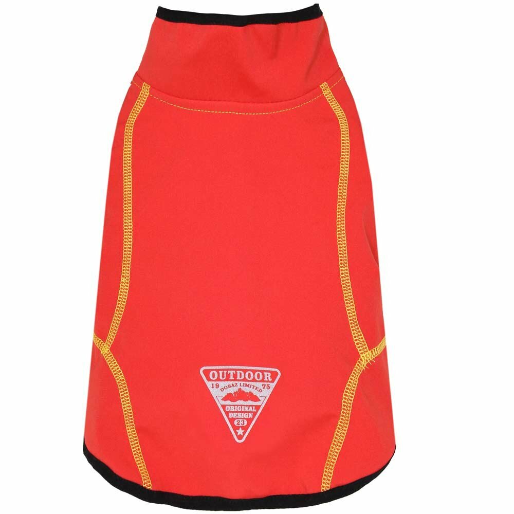 Raincoat for dogs "Outdoor Wear" red sleeveless