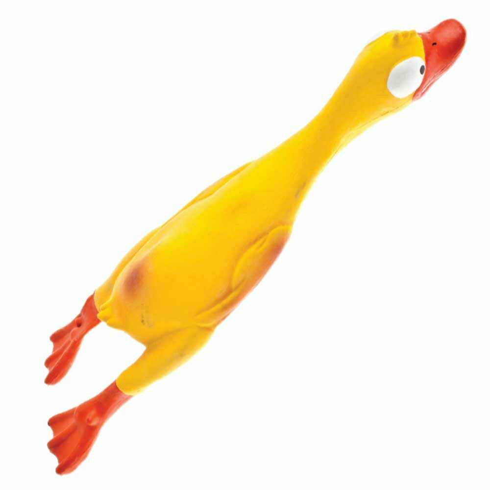 Squeaker duck dog toy with about 43 cm