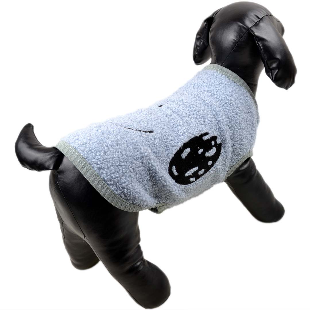 fluffy dog pullover for cold days