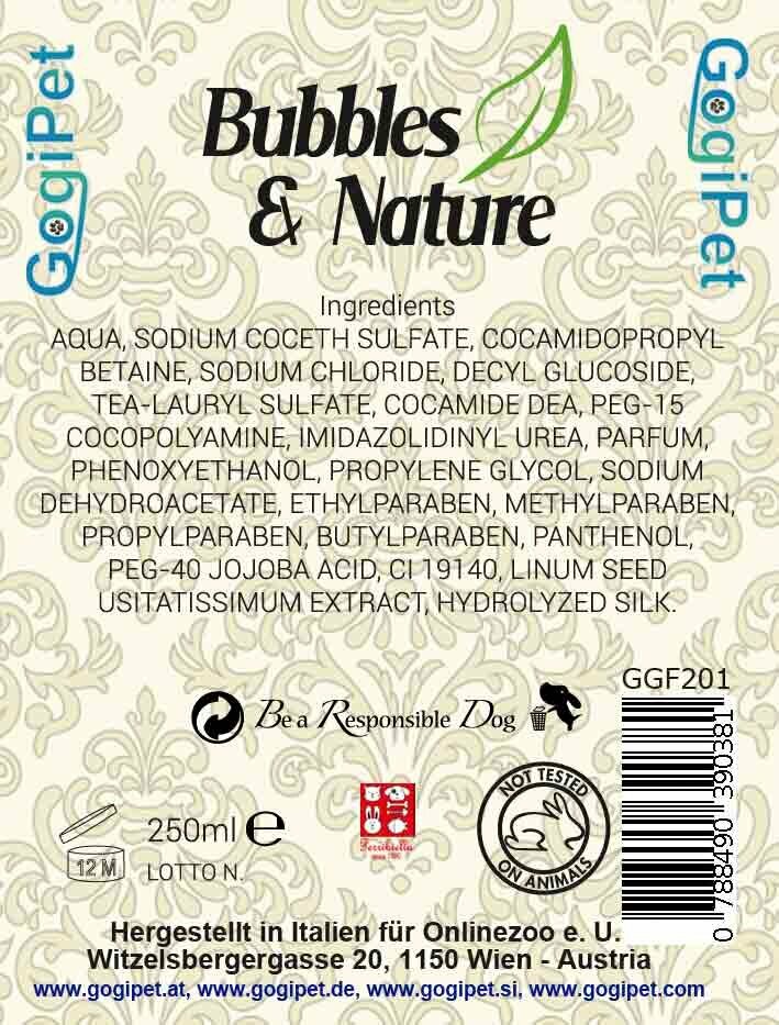 GogiPet dog shampoo without animal experiments - Bubbles & Nature