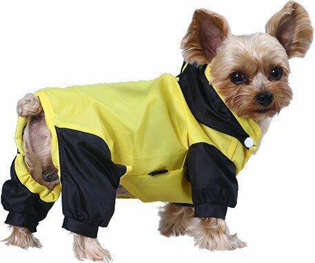 Raincoat for small dogs with 4 legs - raincoat for dogs by DoggyDolly DR038