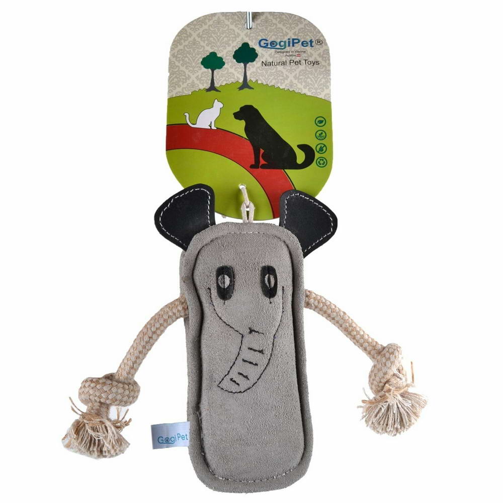 GogiPet dog toy elephant from sustainable raw materials