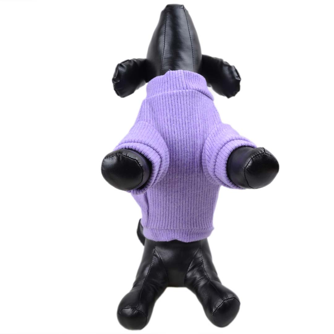 Dog pullover for winter purple