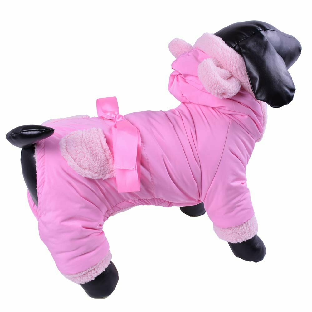 Warm dog - pink anorak with 4 legs