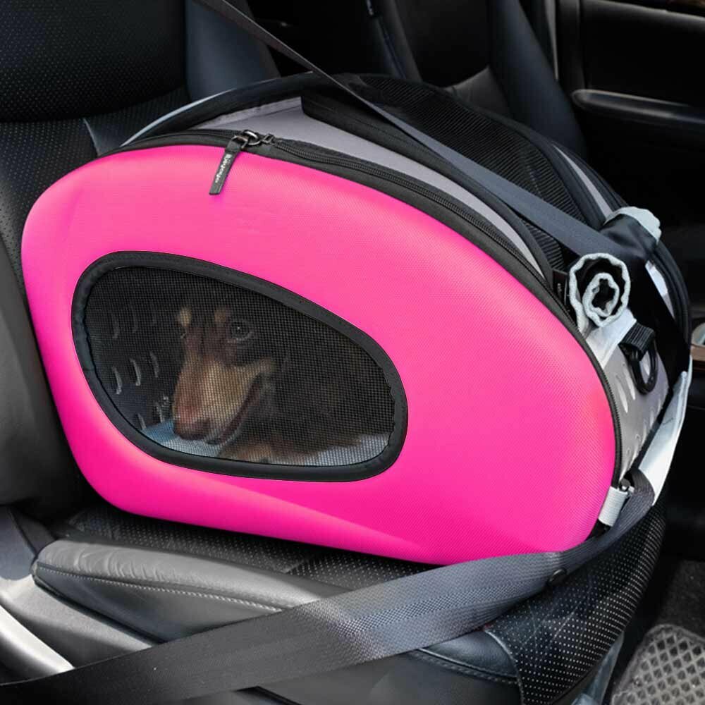 Dog car transportbag Pink