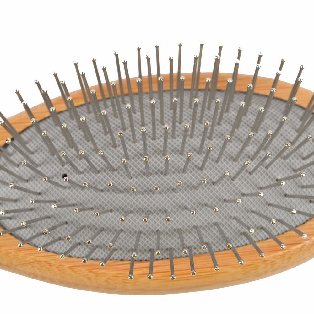 Maxi pin bamboo pet brush with wire pins