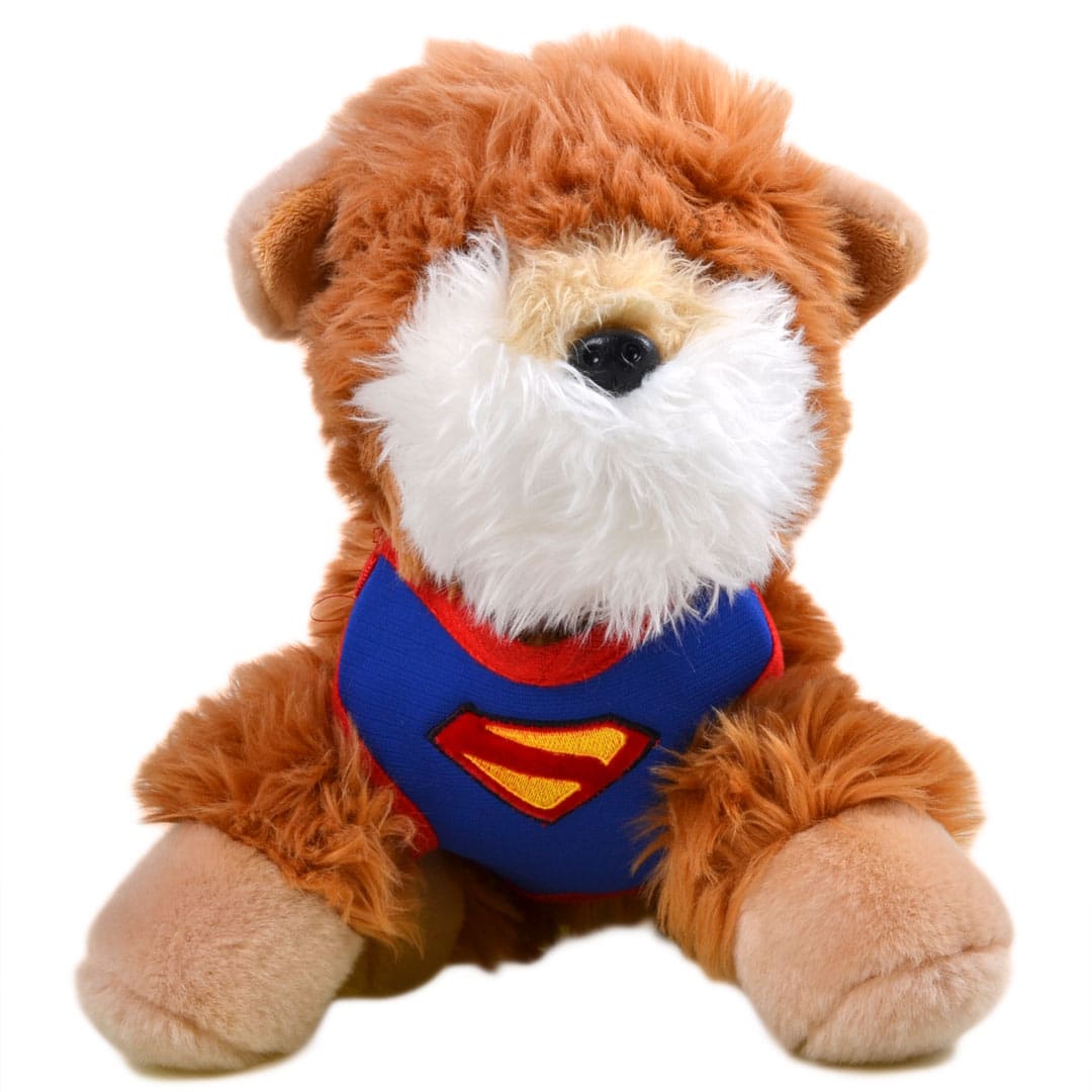 Soft dog harness for dogs Superman with dog leash