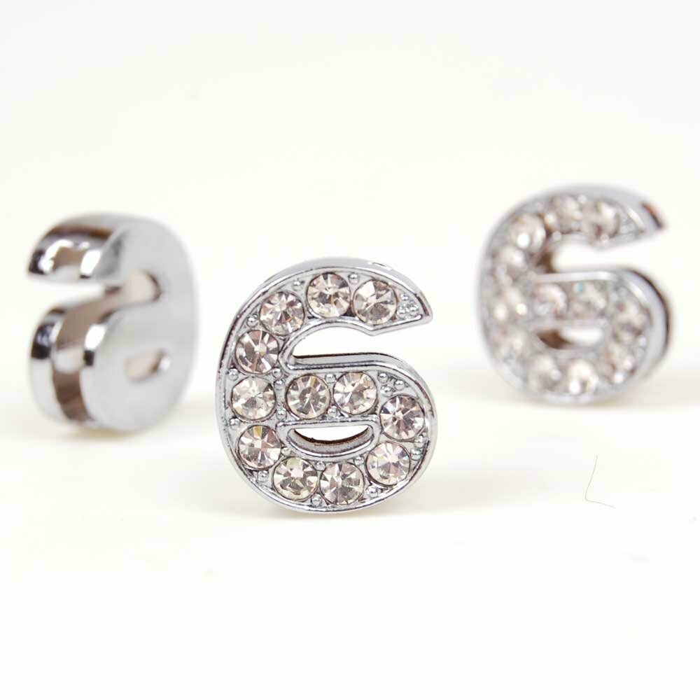 Rhinestone number 6 with 14 mm