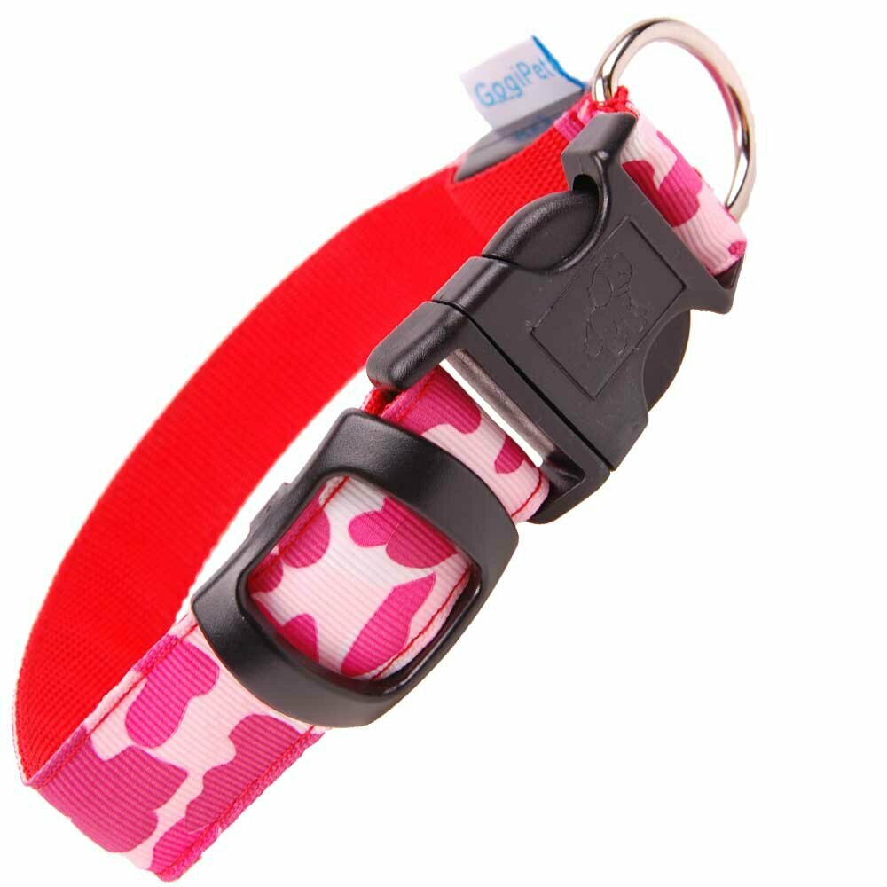 GogiPet ® LED light collar Camouflage red L