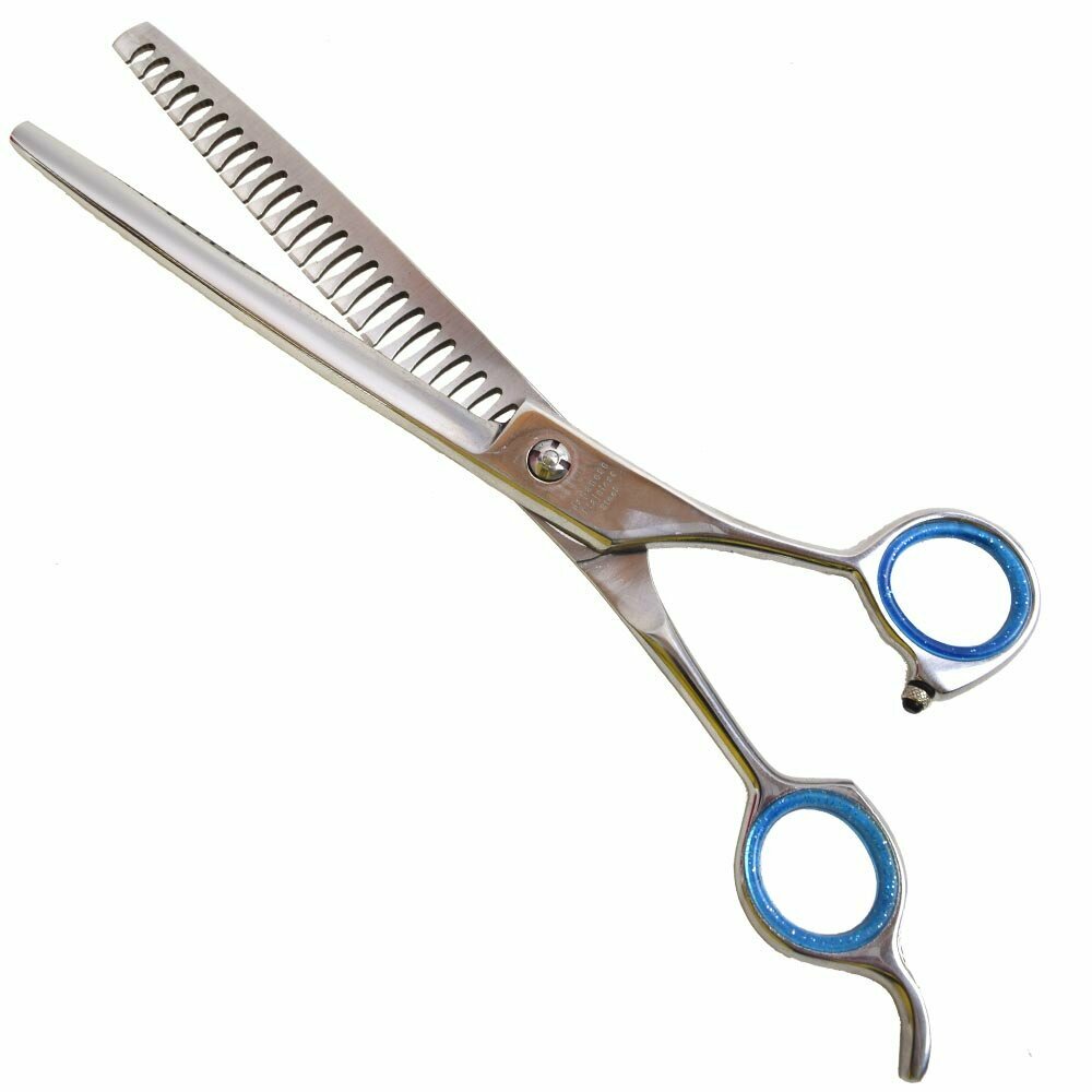 Japanstahl single edge thinner scissor with 19 cm by GogiPet