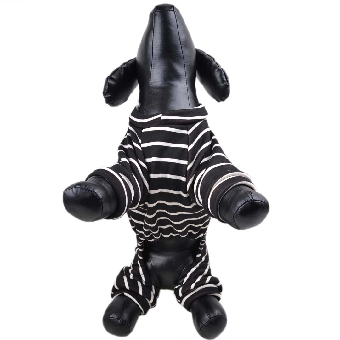sporty one-piece suit for dogs, the house suit with an especially sporty look