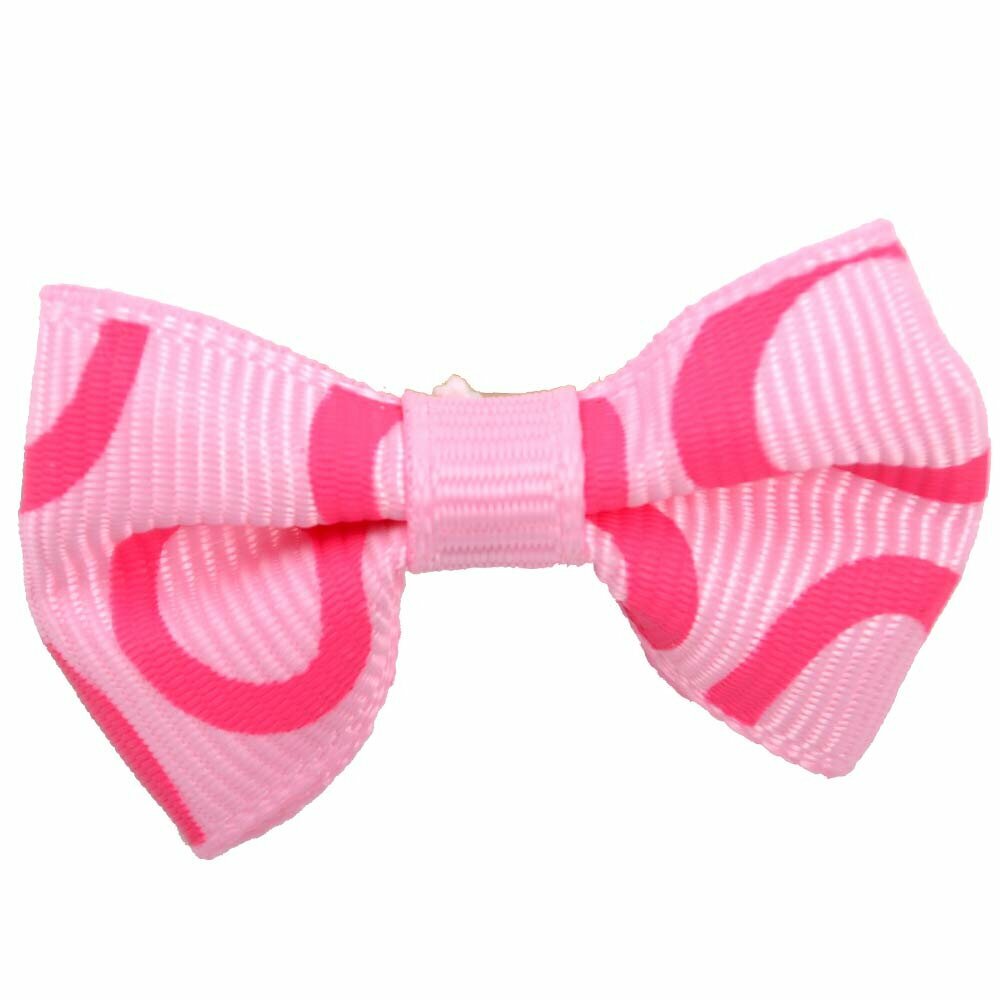 Handmade dog bow "Camila pink" by GogiPet