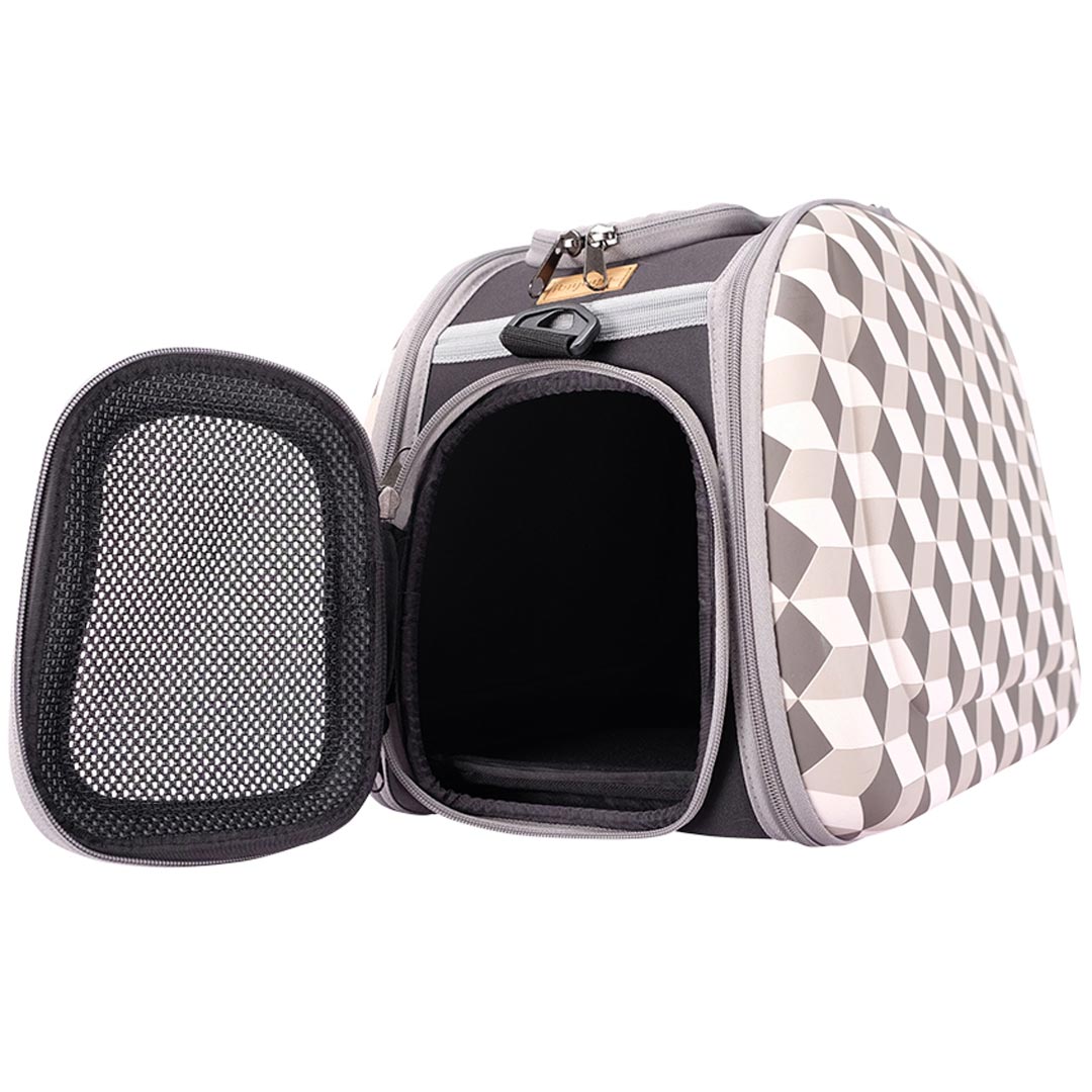 pet carrier with viewing windows