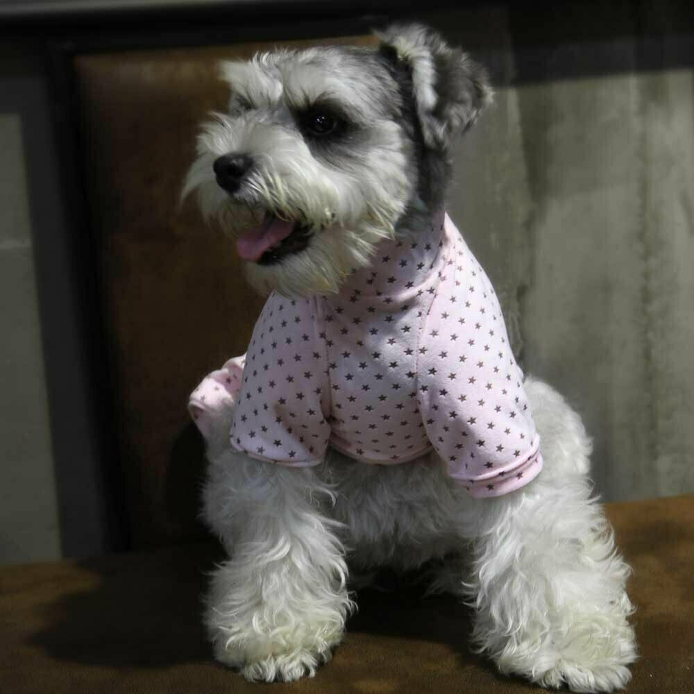 Warm dog pajamas, joggers or house suit pink