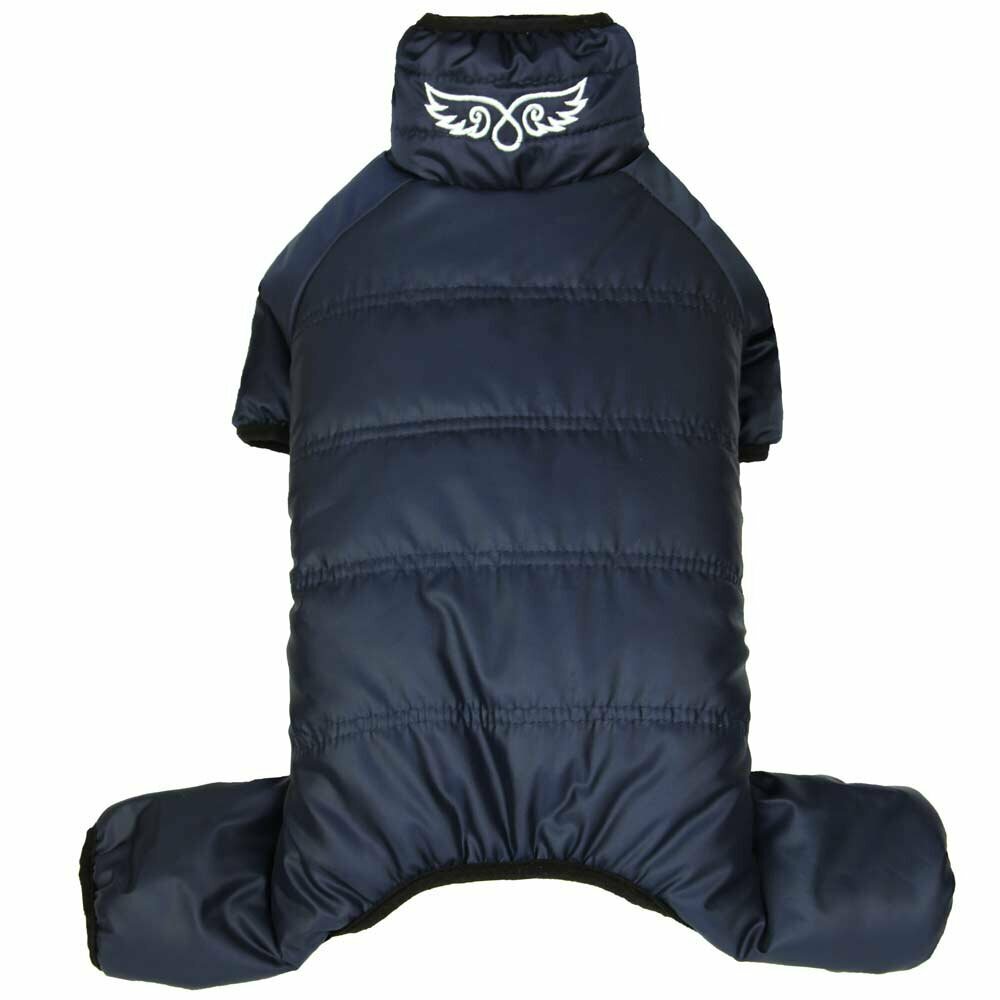 Navy blue snowsuit for dogs - the extra warm dog clothes by GogiPet