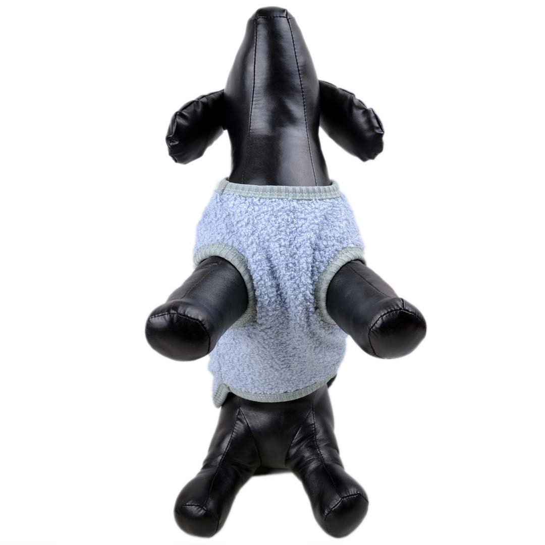 Modern blue dog pullover for cuddly dogs