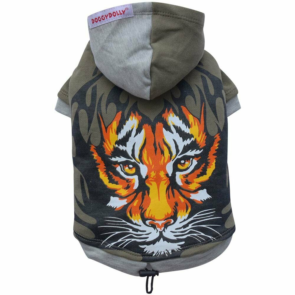 DoggyDolly W070 - the Green Tiger Pullover for dogs - dog clothing 