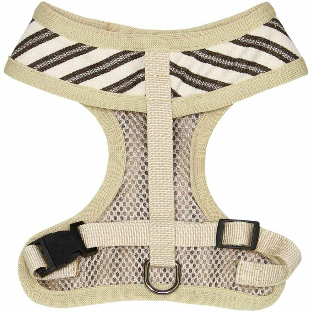 Dog harness green striped by GogiPet
