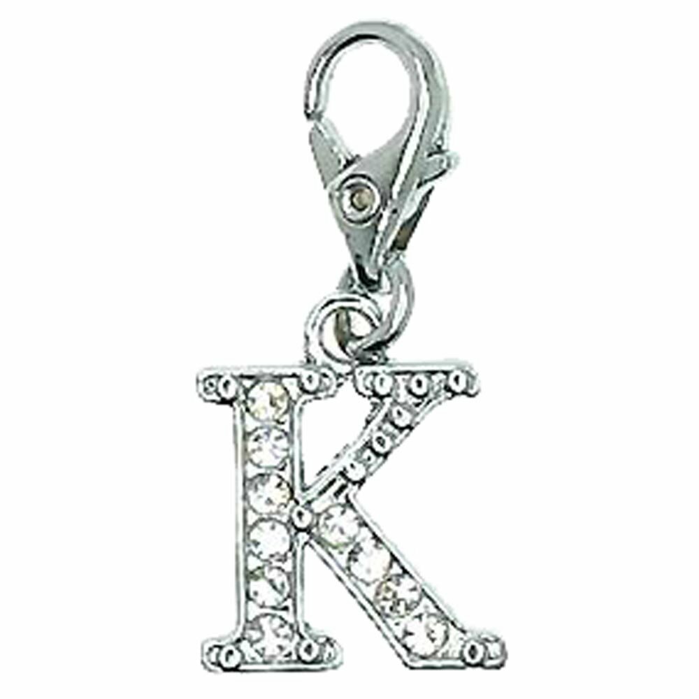 rhinestone pendant with lobster K