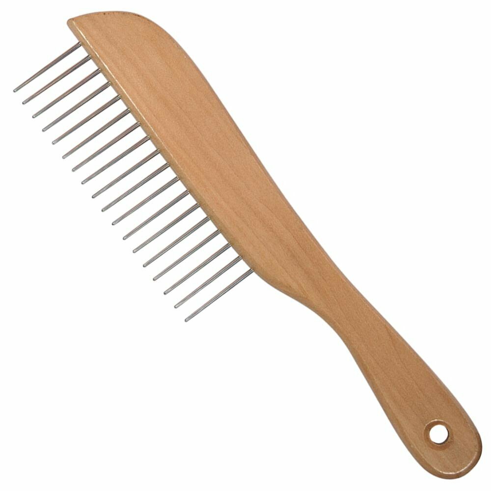 Classic dog comb made of wood