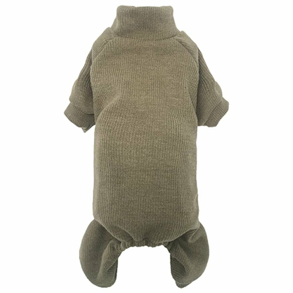 Warm leggings for dogs olive green