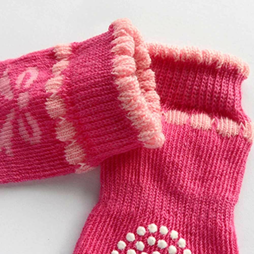 High quality knitted socks for dogs pink