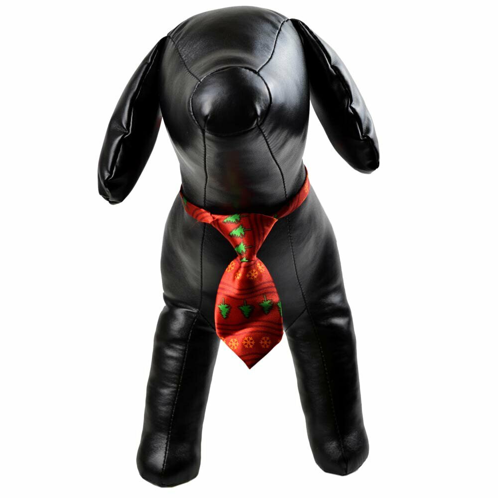 Necktie for dogs red for Christmas