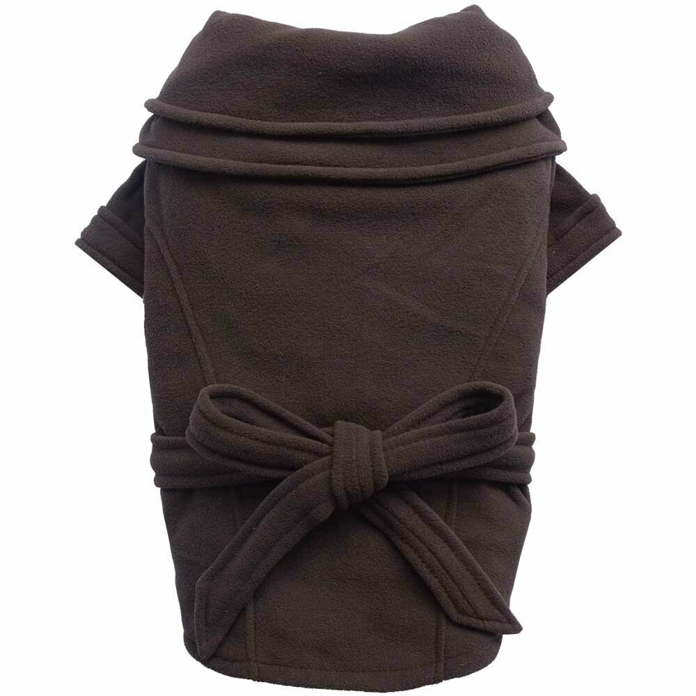 warm dog clothes by DoggyDolly - brown dog coat