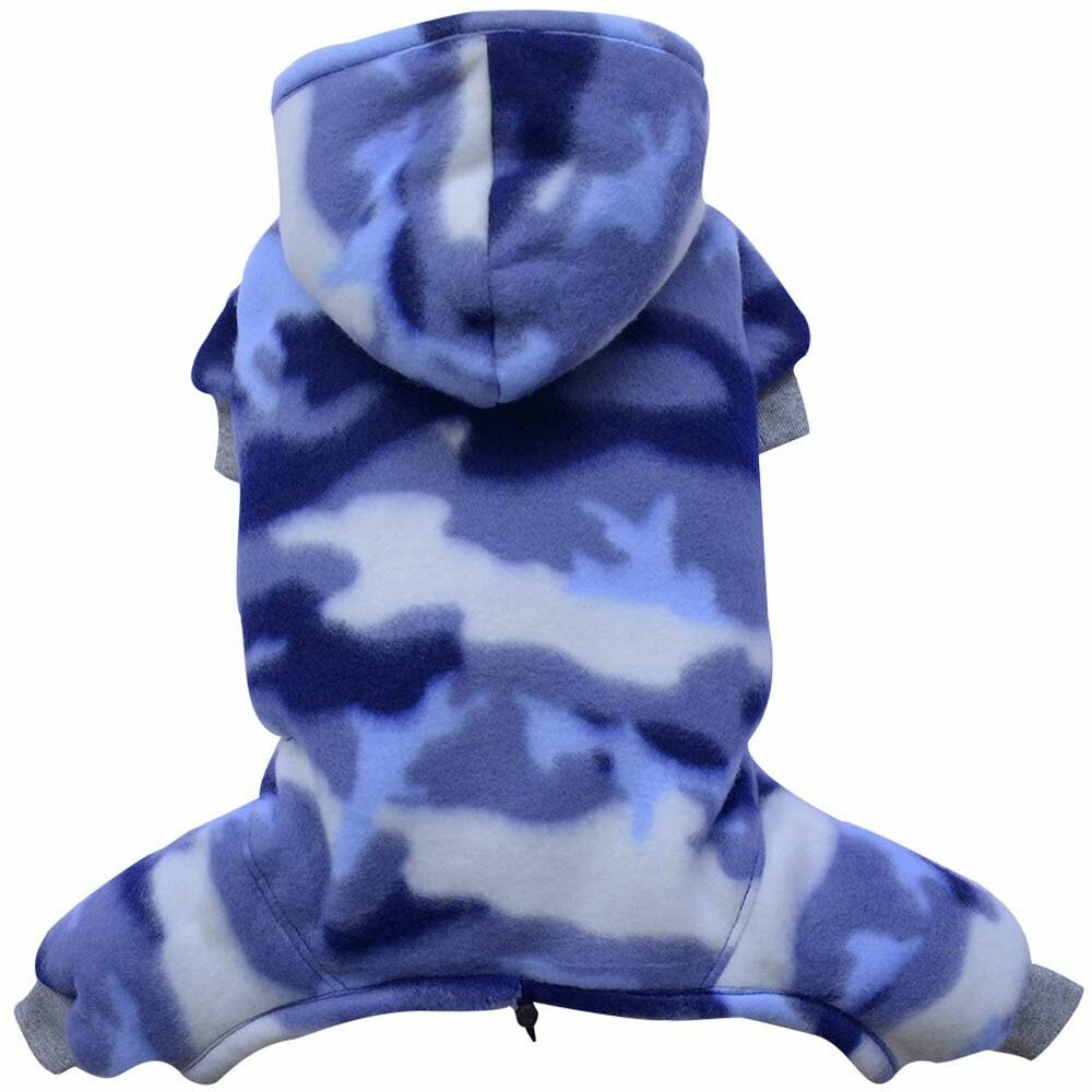 Warm dog clothing for modern dogs - Camouflage dog coat from Fleece