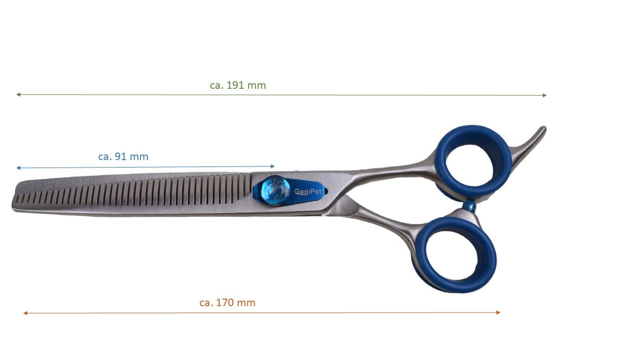 Blender scissors GogiPet WI-KC7040F Dimensions