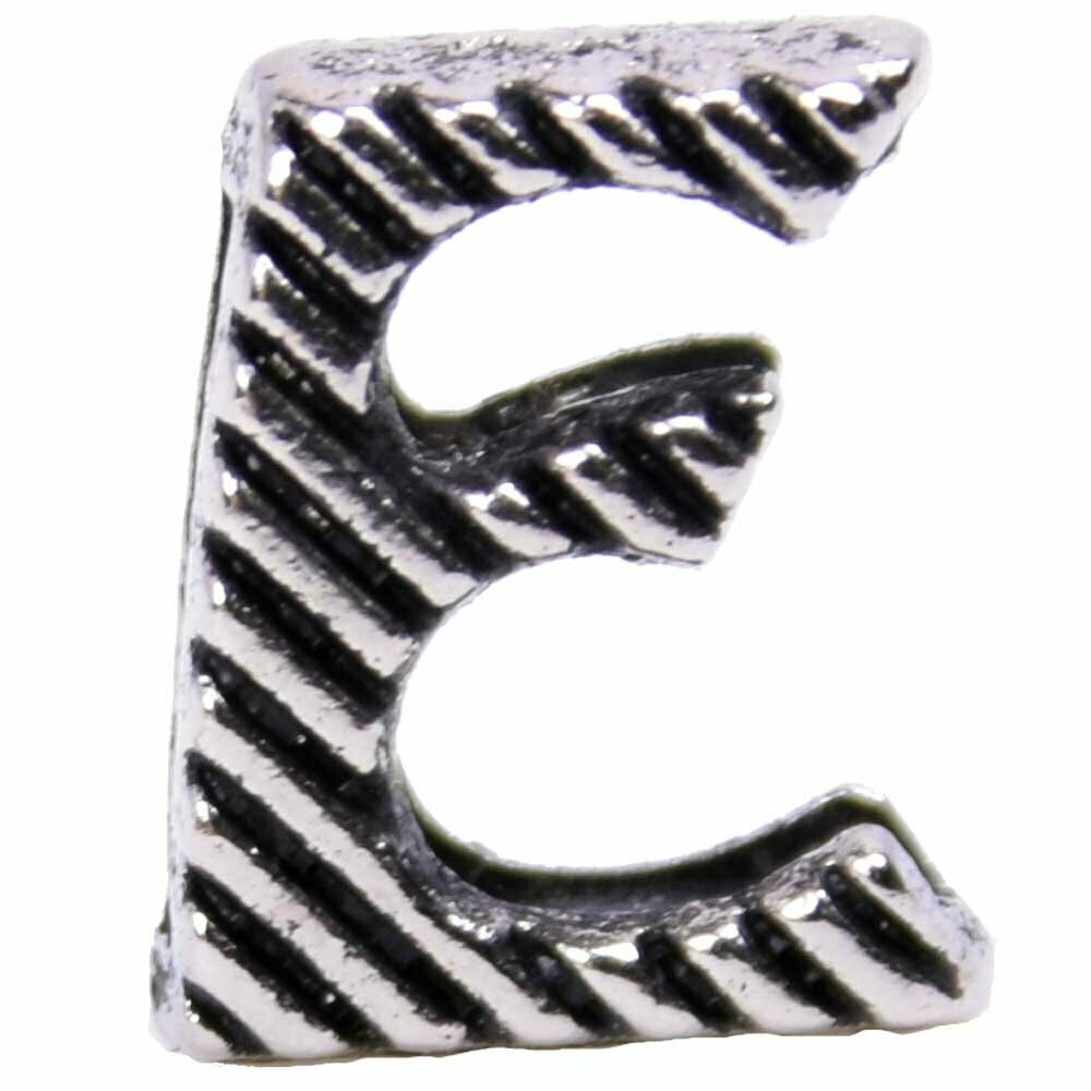 Designer letter E for dog collars and cat collars