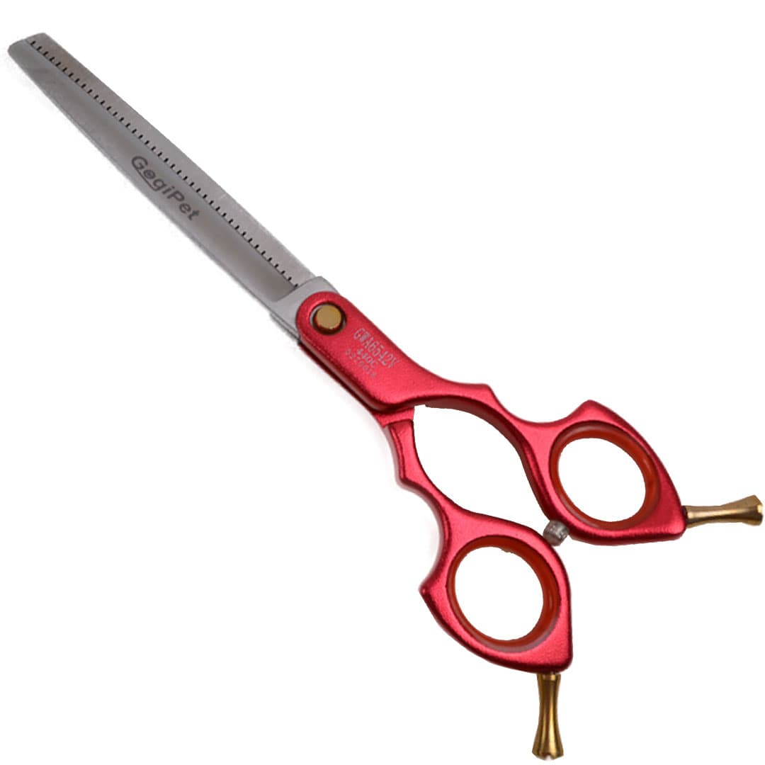 Pet groomer blender scissors with 42 teeth, fine with aluminium handle