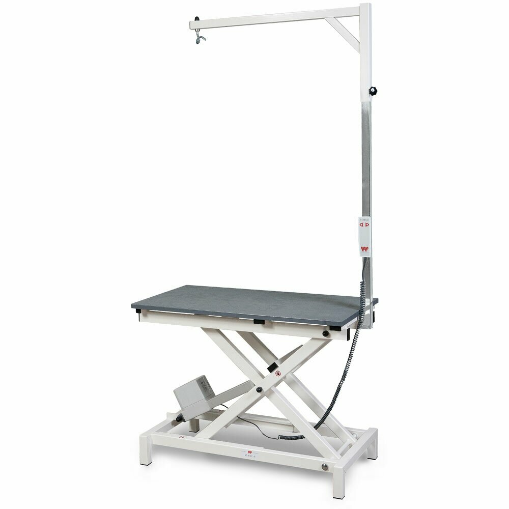 robust, Shaky free grooming table, electric height adjustment of Stabilo