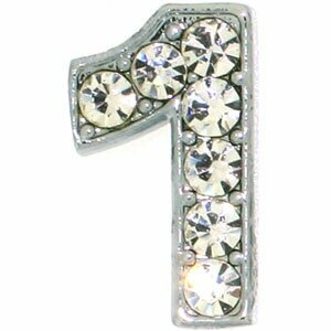 Rhinestone number 1 with 14 mm