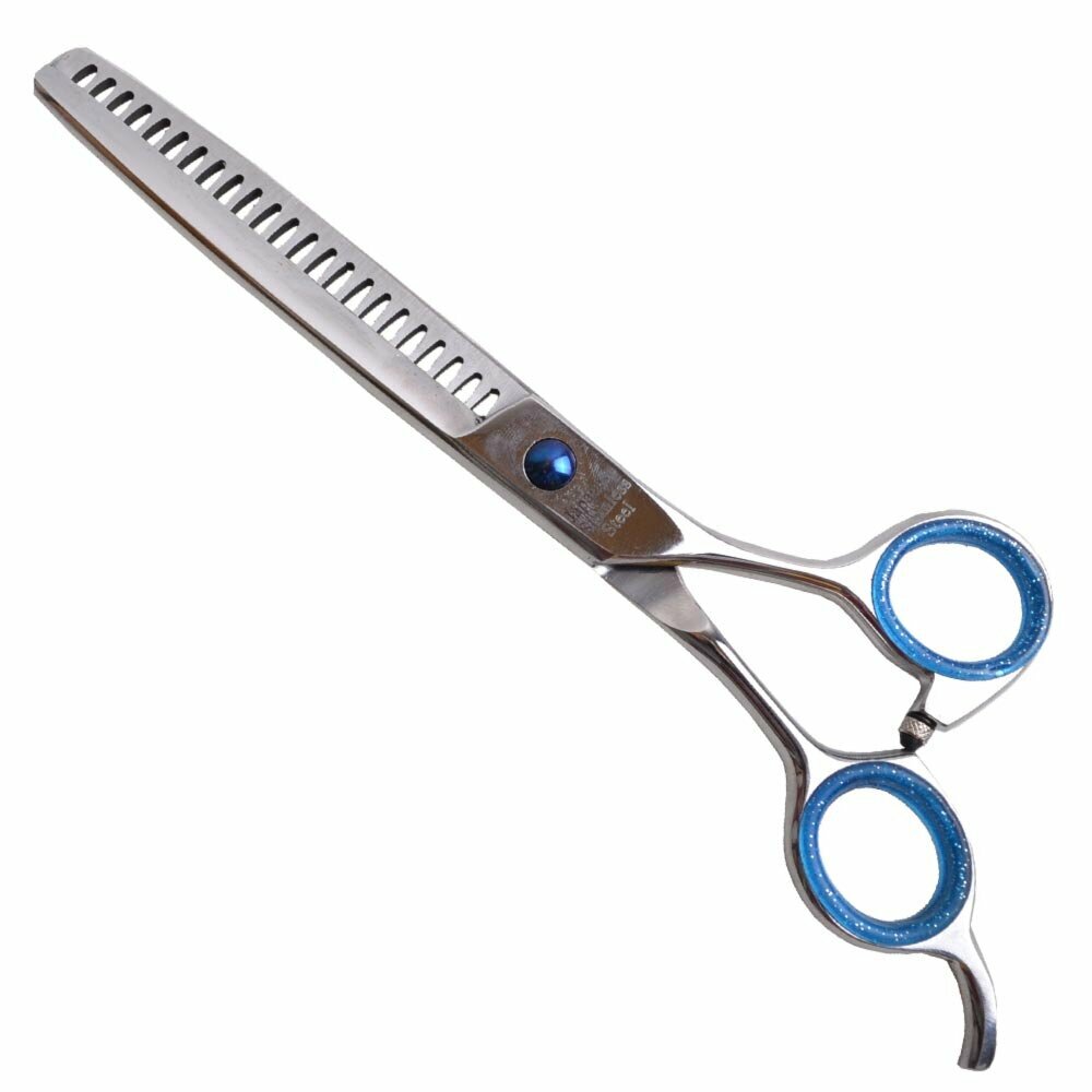Japanstahl single edge thinner scissor with 19 cm by GogiPet